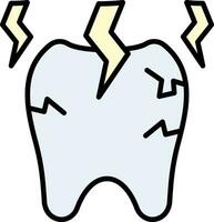 icône de vecteur de maux de dents