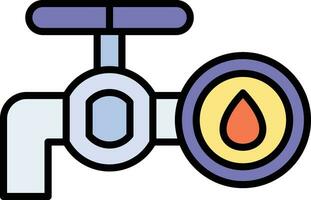 pétrole robinet vecteur icône