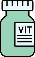 icône de vecteur de vitamines