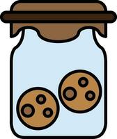 icône de vecteur de pot à biscuits