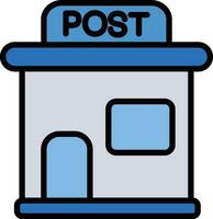 icône de vecteur de bureau de poste