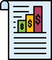 icône de vecteur de document commercial