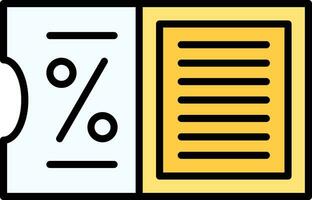 icône de vecteur de coupon de réduction