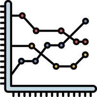 prédictif analytique vecteur icône