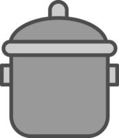 conception d'icône de vecteur de marmite