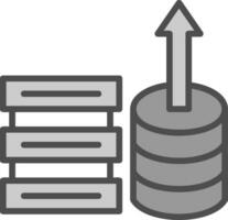 conception d'icône de vecteur de stockage de données