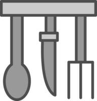 conception d'icônes vectorielles ustensiles vecteur