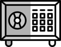 conception d'icône de vecteur de coffre-fort