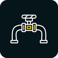 conception d'icône de vecteur de tuyau