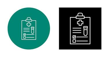 icône de vecteur de rapport médical