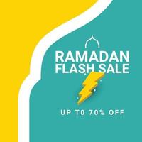 modèle de conception de vecteur de vente flash ramadan