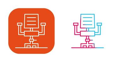 icône de vecteur de chaise de bureau