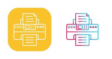 icône de vecteur d & # 39; imprimante