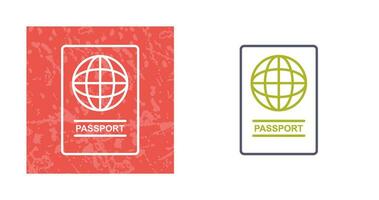 icône de vecteur de passeport