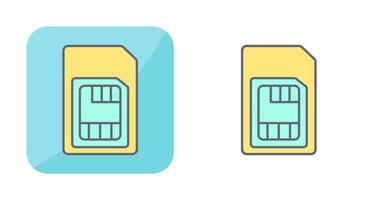 icône de vecteur de carte sim