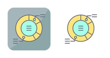 icône de vecteur de graphique à secteurs