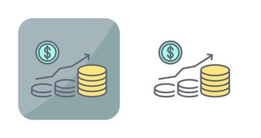 icône de vecteur de croissance de l'argent