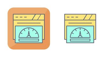 icône de vecteur de compteur de vitesse