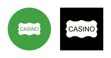 icône de vecteur de signe de casino