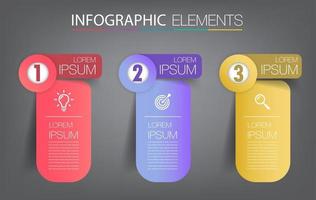 modèle de zone de texte moderne, bannière d'infographie vecteur