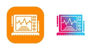 icône de vecteur de moniteur ekg