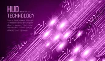 fond de concept de technologie future cyber circuit vecteur