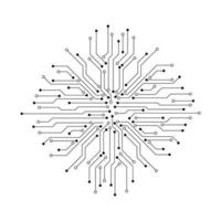 texture de carte de circuit imprimé de technologie abstraite vecteur