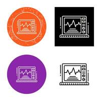icône de vecteur de moniteur ekg