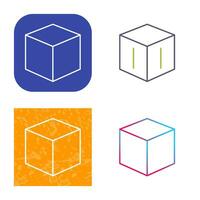 icône de vecteur de conception cubique