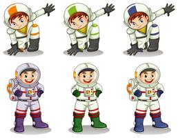 Jeunes astronautes vecteur