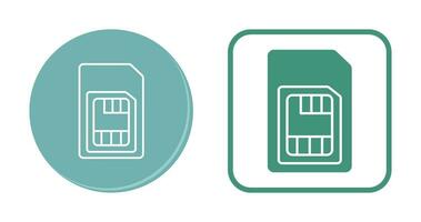 icône de vecteur de carte sim