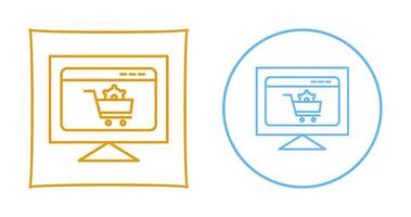 icône de vecteur de paramètres de commerce électronique