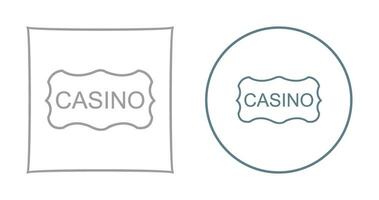 icône de vecteur de signe de casino