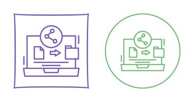 icône de vecteur de partage de fichiers