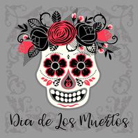 Dia de los muertos. Le jour des morts. Élément de design vectoriel