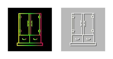 icône de vecteur de tiroir d'armoire