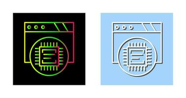 icône de vecteur de processeur
