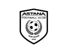 fc Astana symbole club logo noir kazakhstan ligue Football abstrait conception vecteur illustration