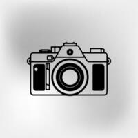 photo caméra vecteur illustration vecteur isolé sur blanc Contexte