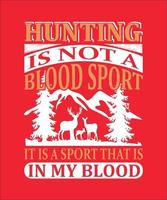 la chasse n'est pas un sport de sang vecteur