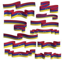 Venezuela ruban drapeau vecteur élément