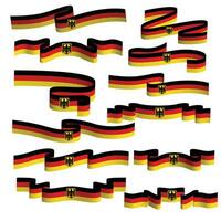 Allemagne ruban drapeau vecteur élément
