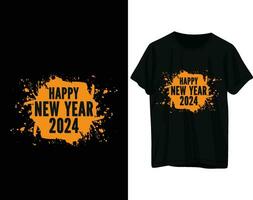 content Nouveau année 2024 T-shirt conception vecteur