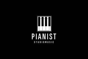 piano logo vecteur icône illustration