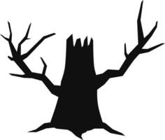 mort arbre icône vecteur pour content Halloween événement. Halloween arbre icône cette pouvez être utilisé comme symbole, signe ou décoration. effrayant arbre icône graphique Ressource pour Halloween thème vecteur conception