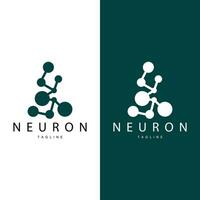 neurone logo, cel ADN réseau vecteur, et particule technologie, Facile illustration modèle conception vecteur