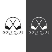 le golf équipe sport logo conception tournoi illustration symbole modèle vecteur