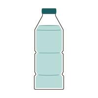 l'eau bouteille isolé sur blanc Contexte. vecteur illustration.