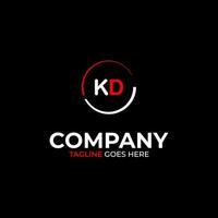 kd Créatif moderne des lettres logo conception modèle vecteur