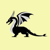 Feu emblème ombre dragon et le lame de lumière vecteur